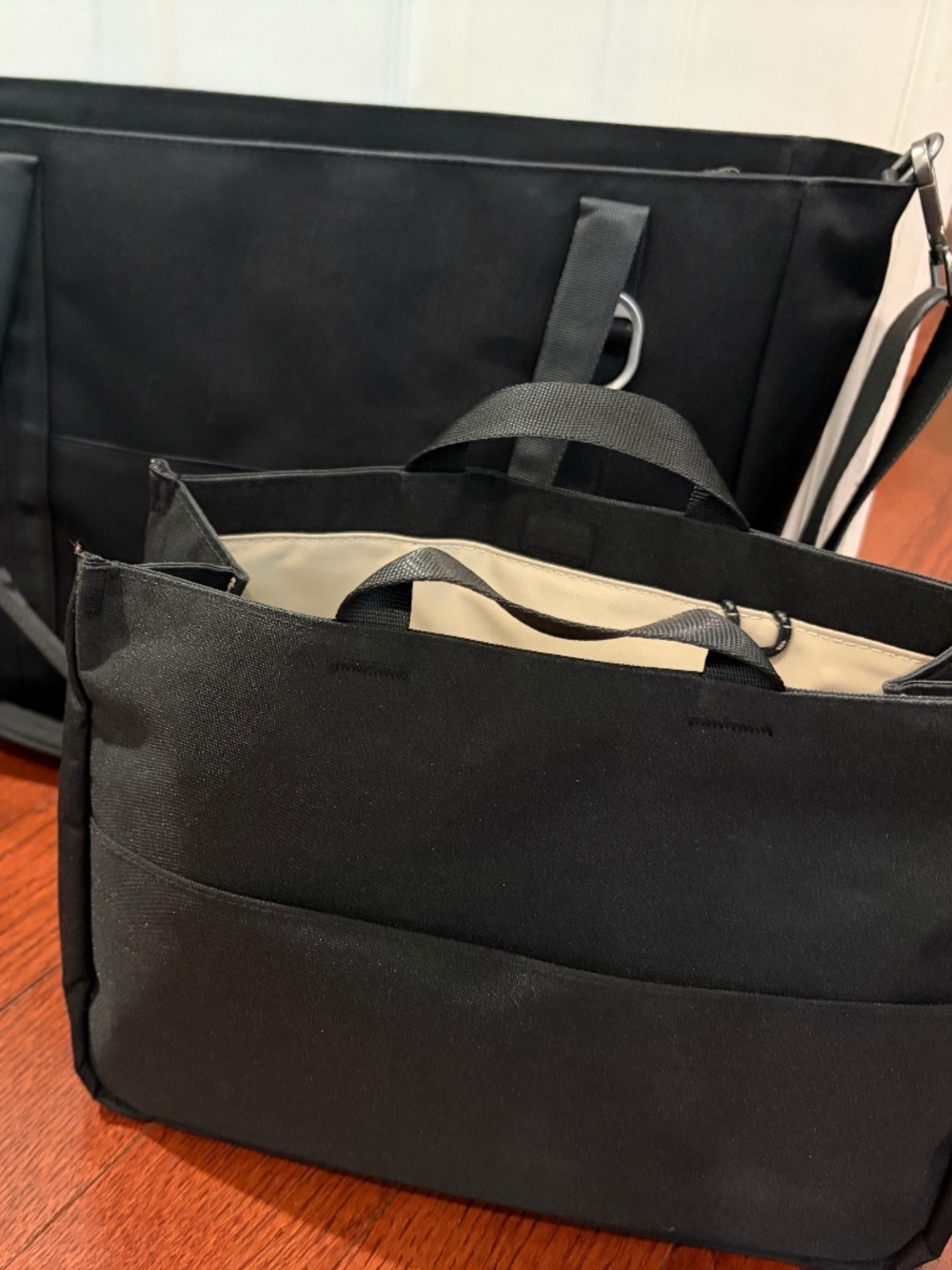 Orbitkey Daily Tote 16L Black Complete Bundle | Strap & Essentials Insert